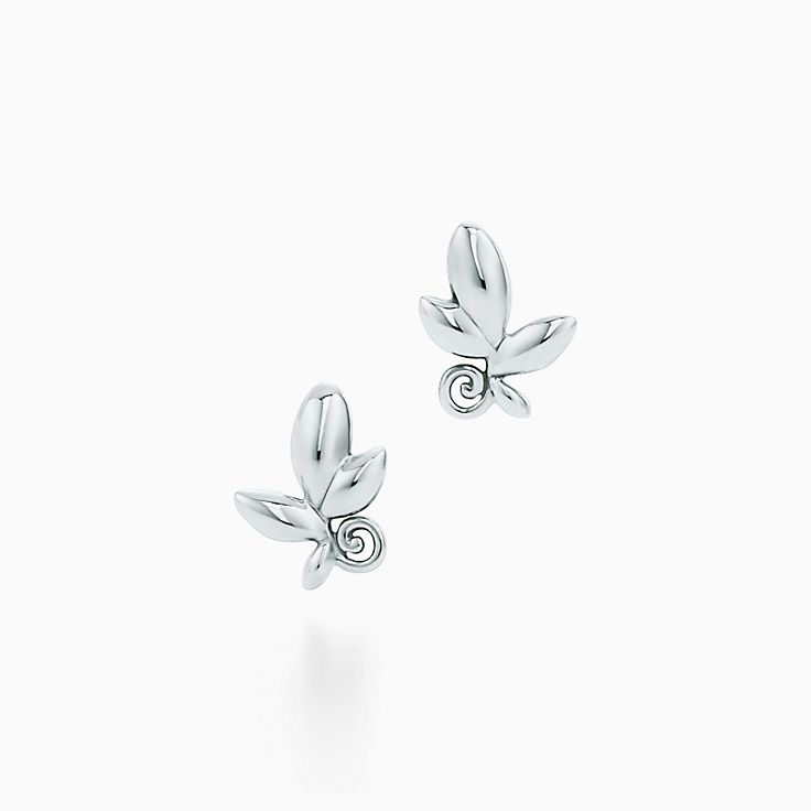Tiffany&Co. 30143132 PALOMA PICASSO ピアス-sale Paloma Picasso® Olive Leaf earrings in sterling silver
