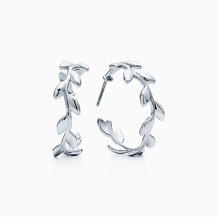 tiffany sterling silver hoops