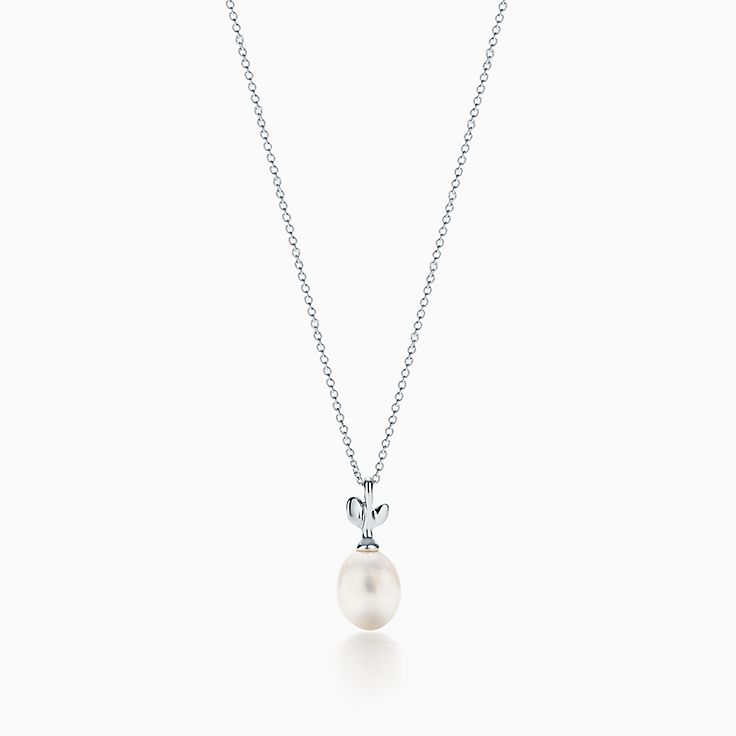 pearl drop necklace tiffany