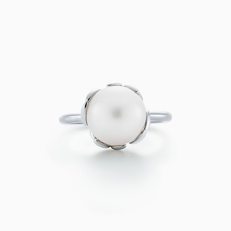 Tiffany double clearance pearl ring