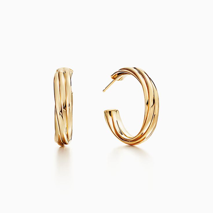 tiffany and co gold hoop earrings