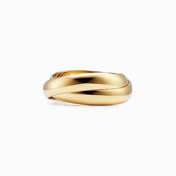 tiffany mens gold ring