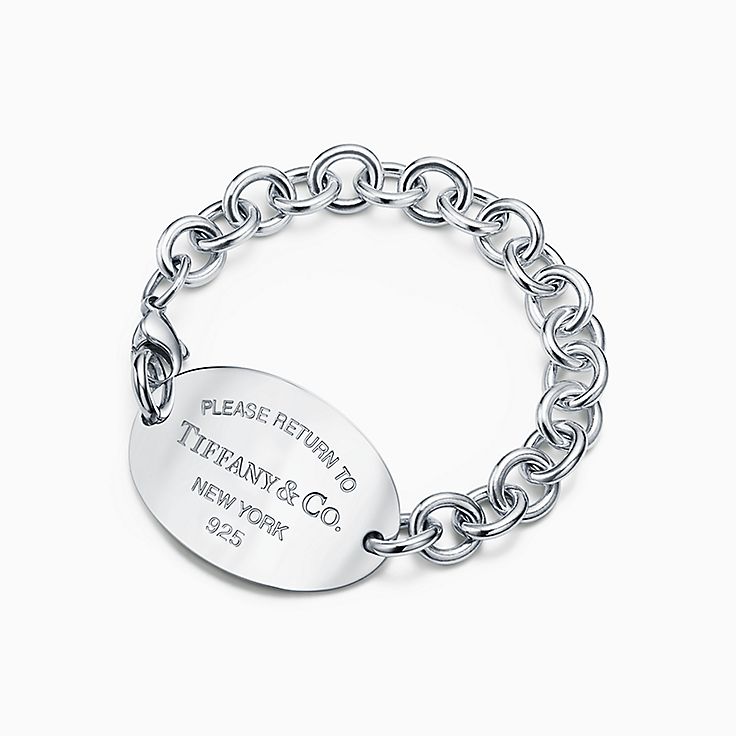 Return to Tiffany™:Armband mit ultragroßem ovalem Anhänger