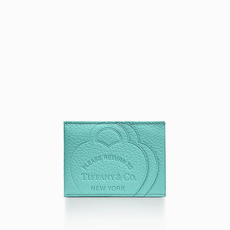 Return to Tiffany™ Card Case in Tiffany Blue™ Leather | Tiffany & Co.