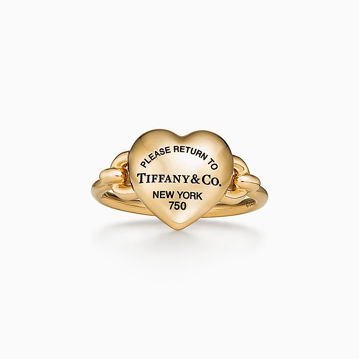 Tiffany rings deals gold