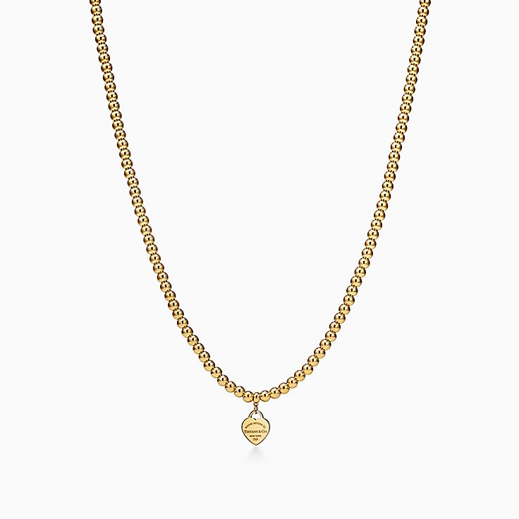 Return to Tiffany™:Heart Tag Bead Necklace