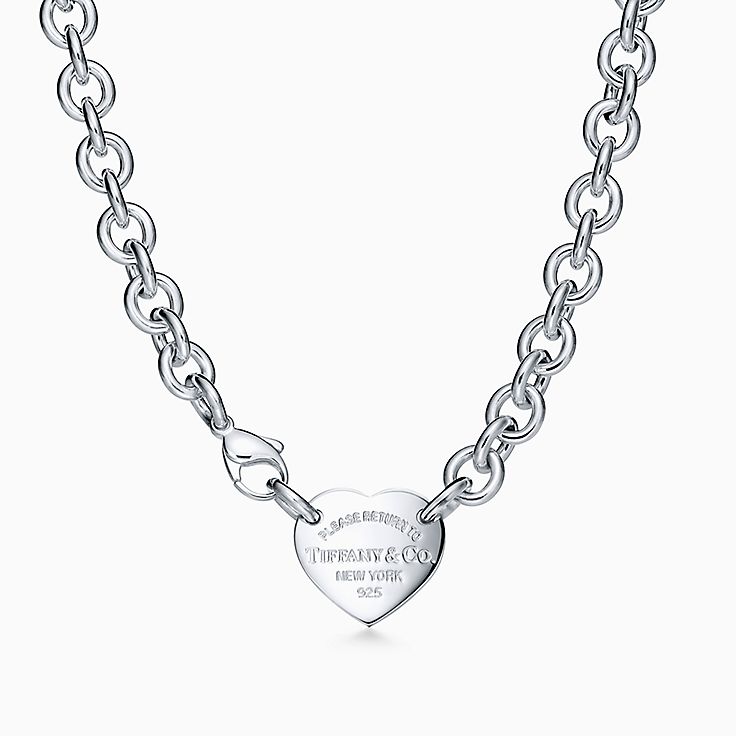 Return to Tiffany® Tiffany Blue® Small Heart Tag Pendant in Sterling Silver  | Tiffany & Co.