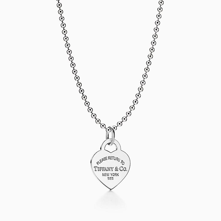 Return to Tiffany Heart Tag Charm in Silver Medium Tiffany Co. US