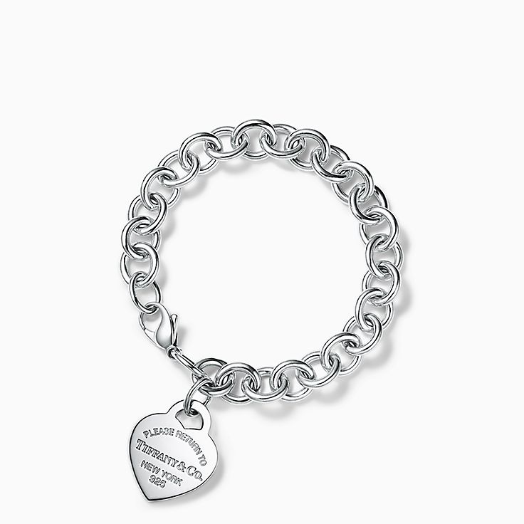 Return to Tiffany™:Heart Tag Charm Bracelet