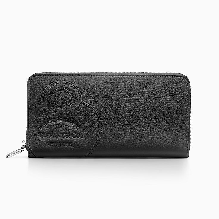 Tiffany T Card Case in Black Leather