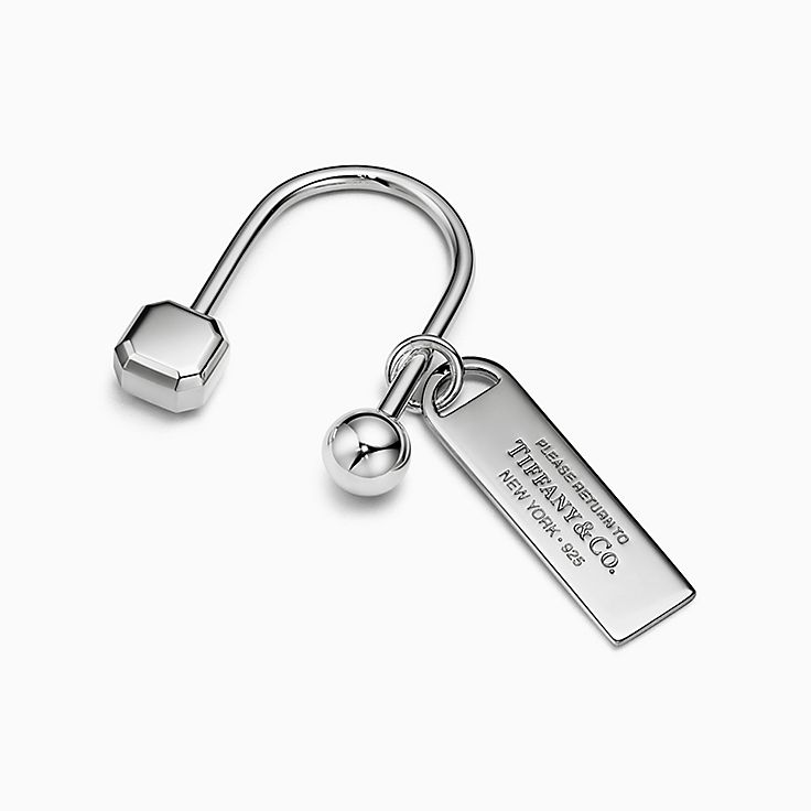 Tiffany & Co. Silver Tone Keychain