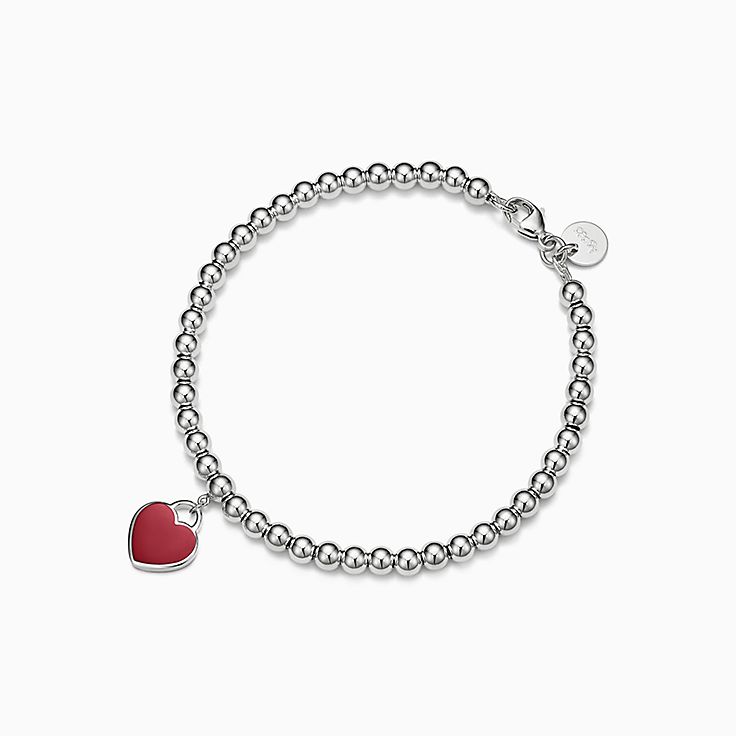 Tiffany style bracelets with on sale a heart charm