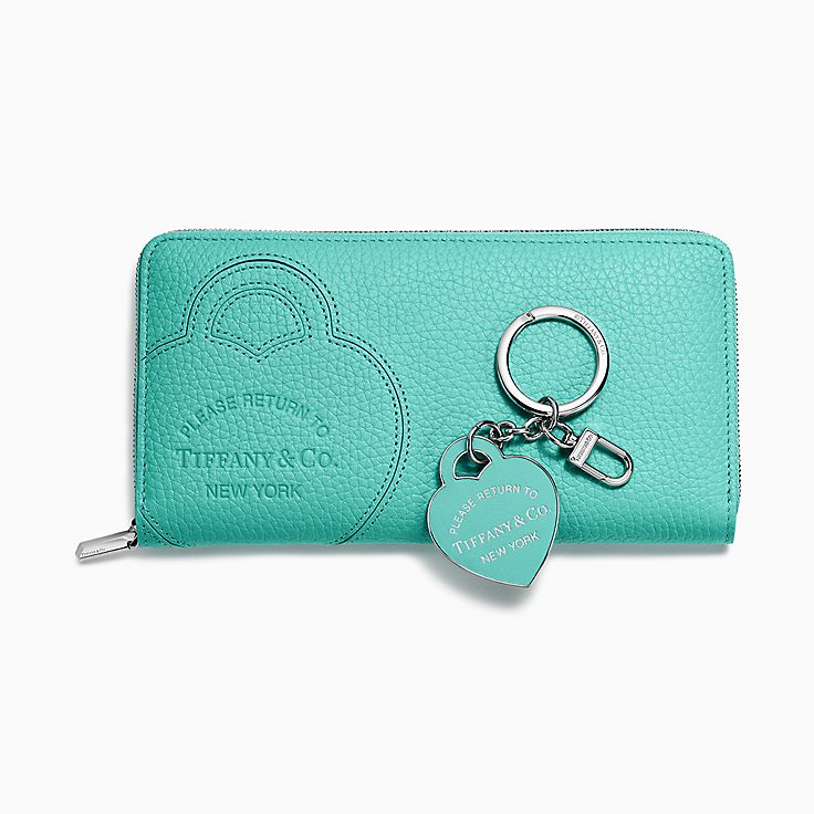 Return to Tiffany®:Zip Wallet and Key Ring Set