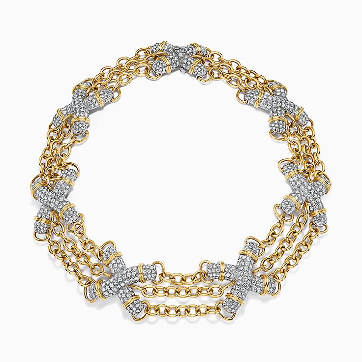 Schlumberger&nbsp;by&nbsp;Tiffany&nbsp;&&nbsp;Co.MC:Collier à maillons en X