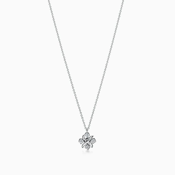 Tiffany ✨ラウンドペンダントネックレス✨ Sixteen Stone by Tiffany ペンダント ダイヤモンド プラチナ