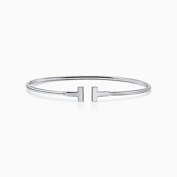 ティファニー T ホワイト ゴールド ブレスレット | Tiffany & Co.