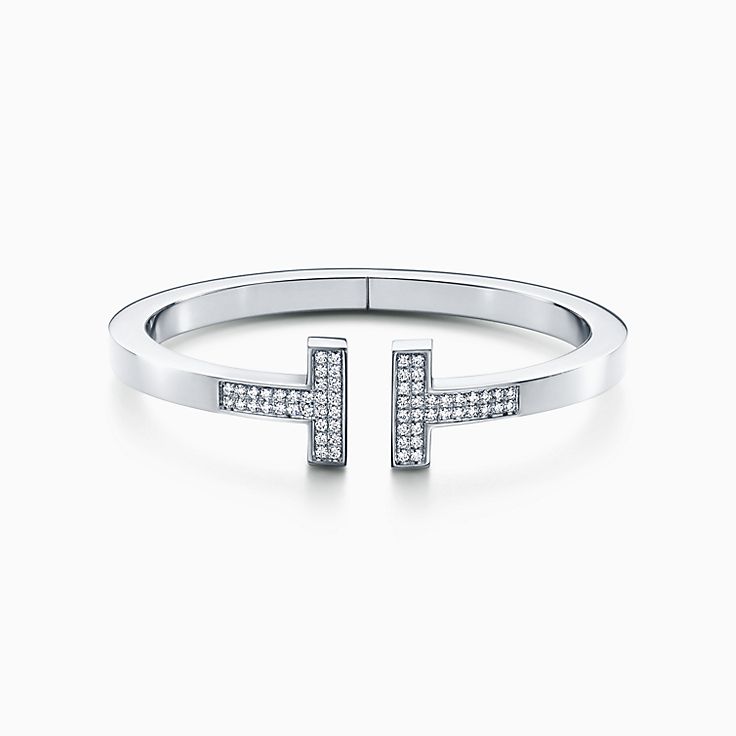 ティファニー T ホワイト ゴールド ブレスレット | Tiffany & Co.