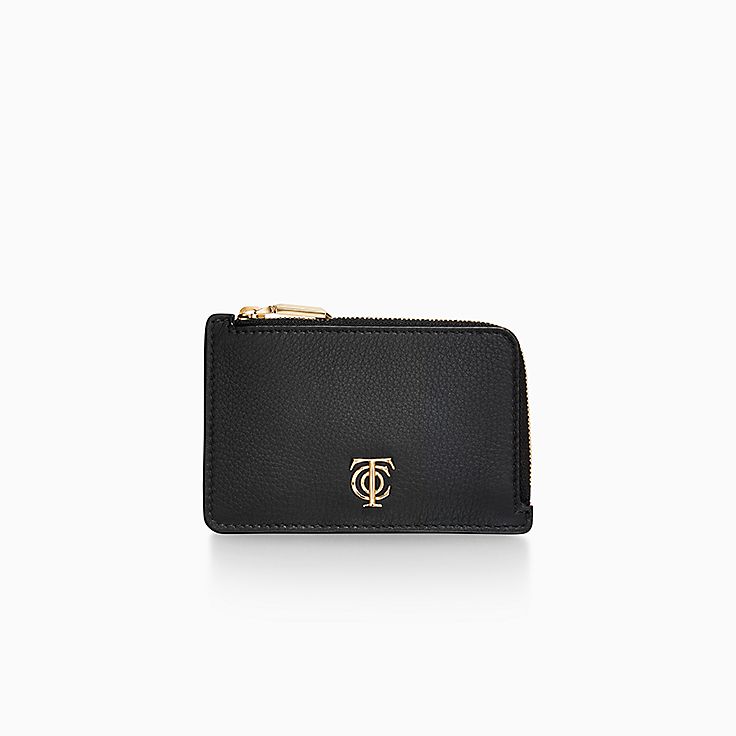Leather card wallet Tiffany & Co Gold in Leather - 15100914