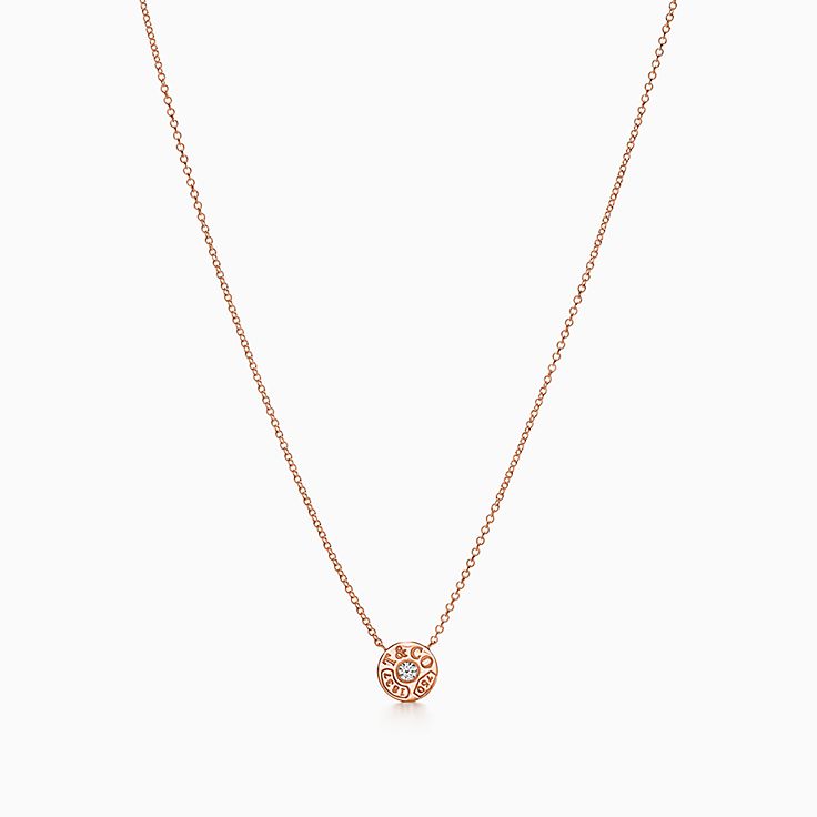 Tiffany & Co. Return to Tiffany Mini Sterling Silver Pink Double Heart Tag  Pendant Necklace (Fine Jewelry and Watches,Fine Necklaces) IFCHIC.COM