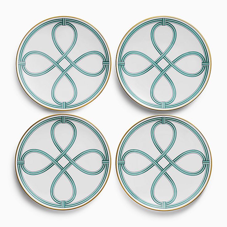 Tiffany Blue Link:Dessert Plates