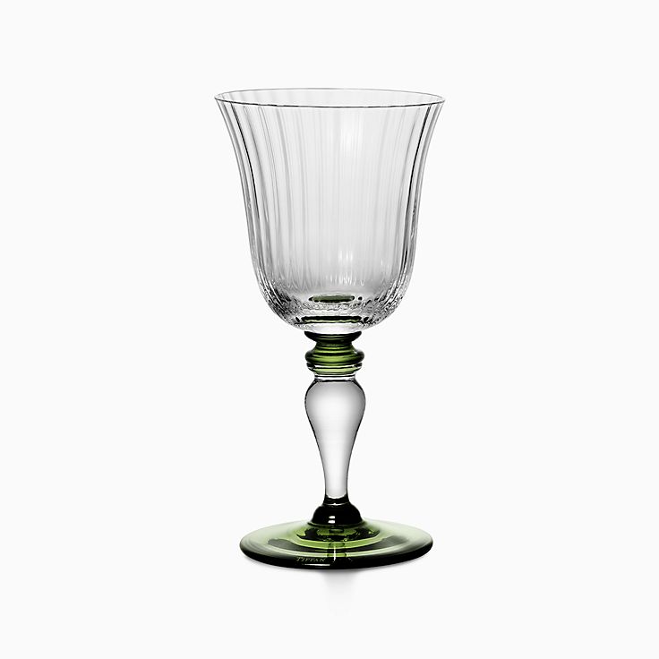 Tiffany & Co. Textured Translucent Crystal Wine Glasses - Set of