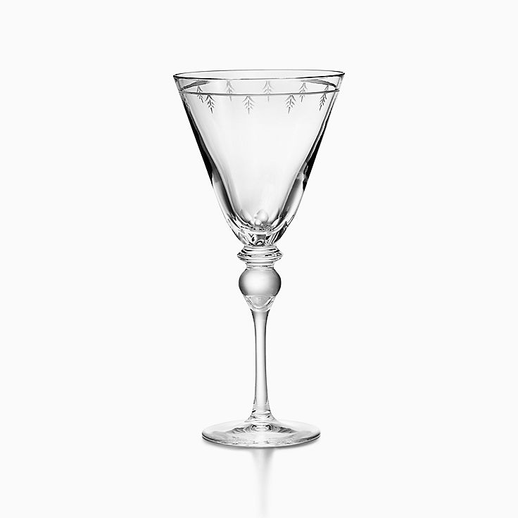 Tiffany Berries White Wine Glass in Clear Lead Crystal | Tiffany & Co.
