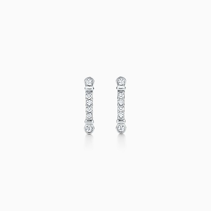 Tiffany Fleur de Lis:Key Bar Earrings
