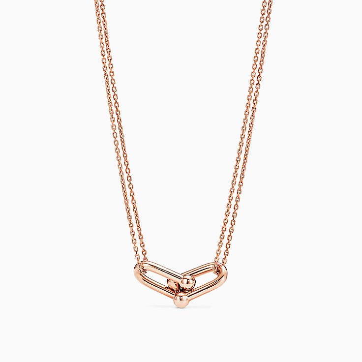 Tiffany & Co Heart Link Padlock Necklace