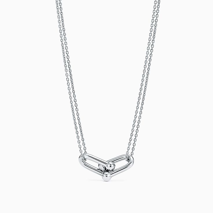 Tiffany HardWear Large Double Link Pendant in Sterling Silver | Tiffany u0026  Co.