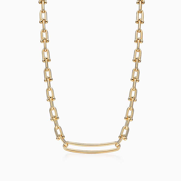 tiffany mens gold chain