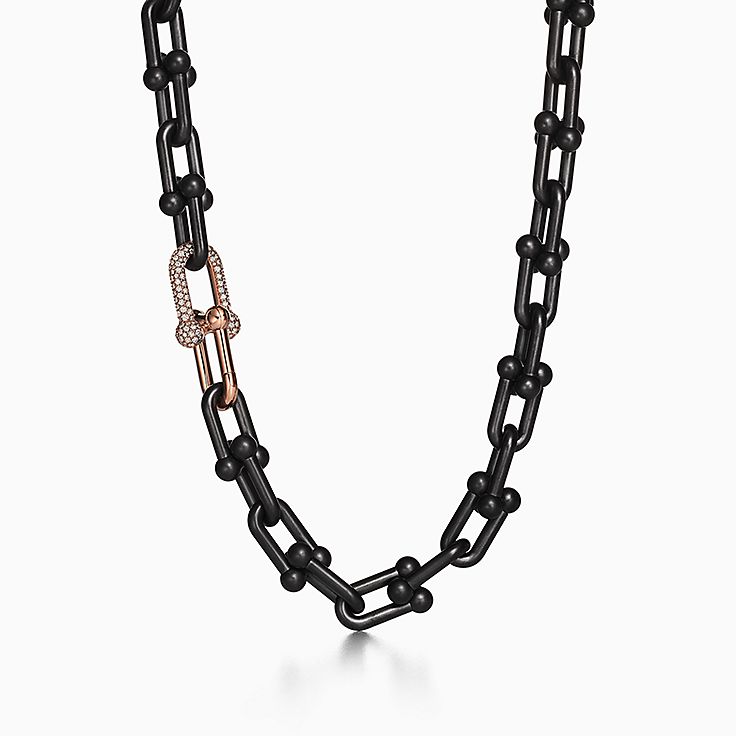 Tiffany Hardwear Diamond Jewelry in Titanium | Tiffany & Co.