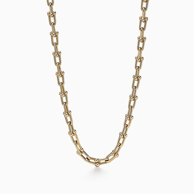 Tiffany HardWear Medium Link Necklace in Yellow Gold Tiffany Co