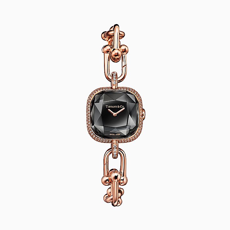 Tiffany & Co Quartz Small Oval Lady's Watch W/ Diamond Bezel
