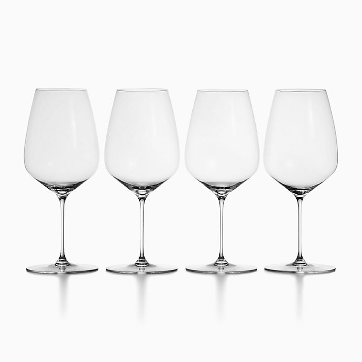 Met Opera Shop | “Magic Flute” Crystal Wine Glass With Red Stem