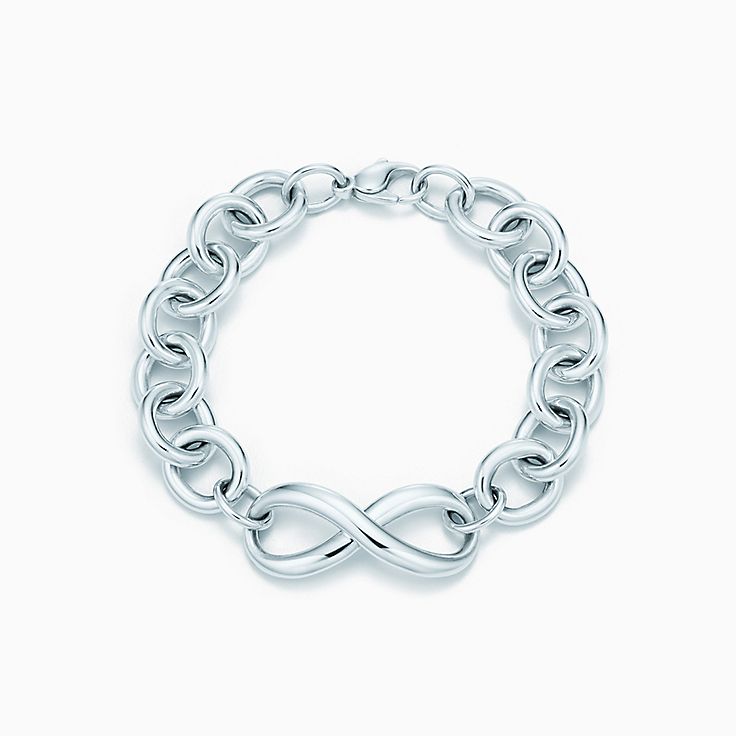 Tiffany Infinity bracelet in sterling silver, medium. | Tiffany & Co.