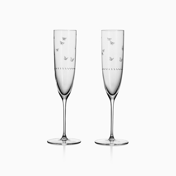 Tiffany store wine glasses