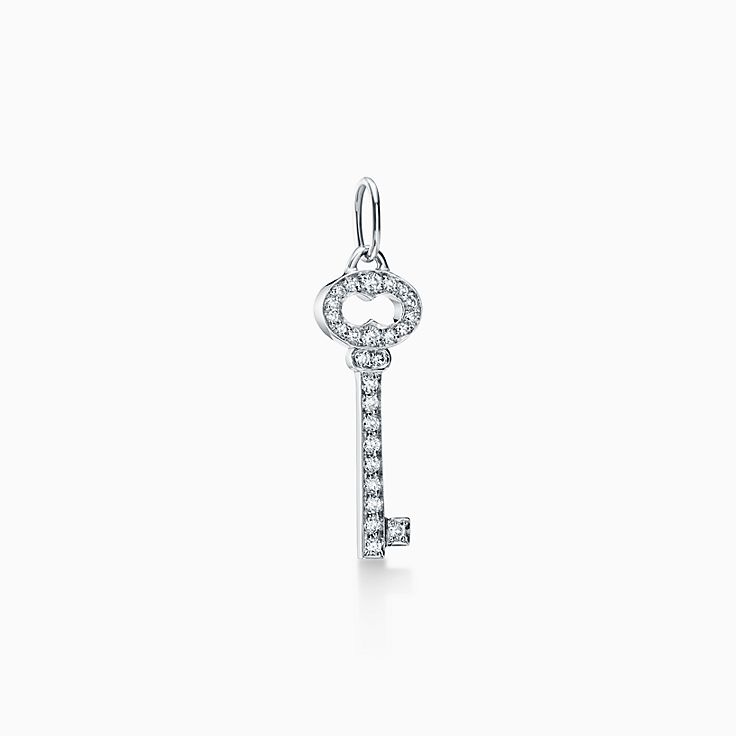Pendentif Charm Breloque Clé En Argent Massif 850‰ - Occasion Bel état
