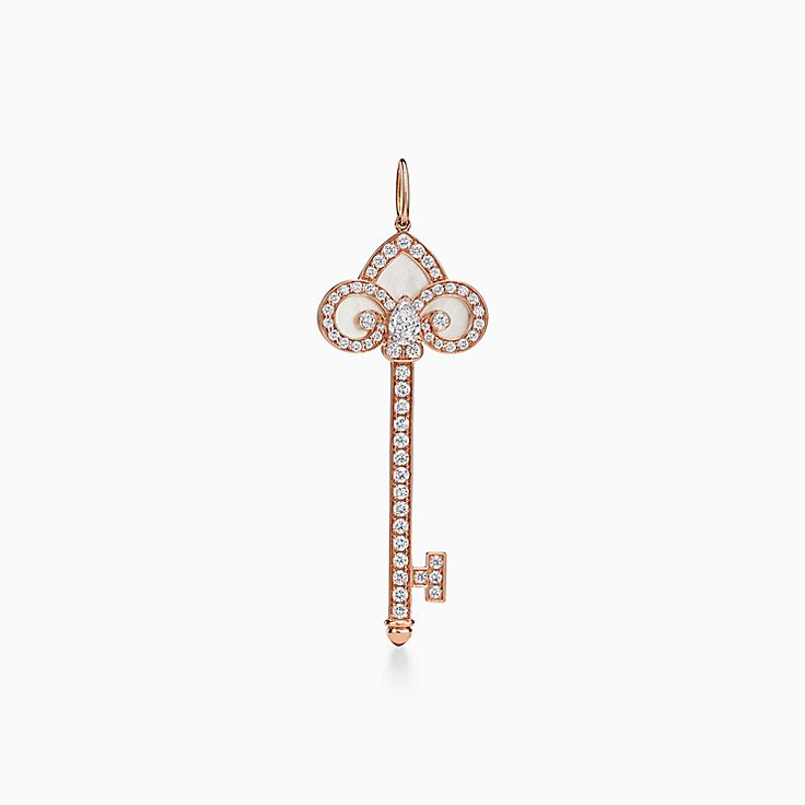Vintage Tiffany & Co. Trefoil Key Necklace