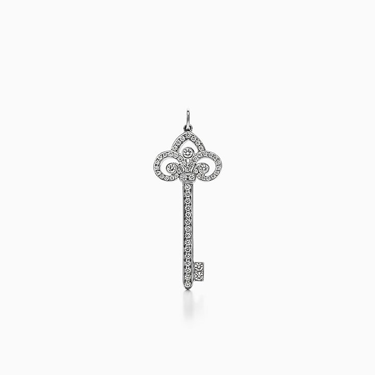 Tiffany Keys:Fleur de Lis Key Pendant