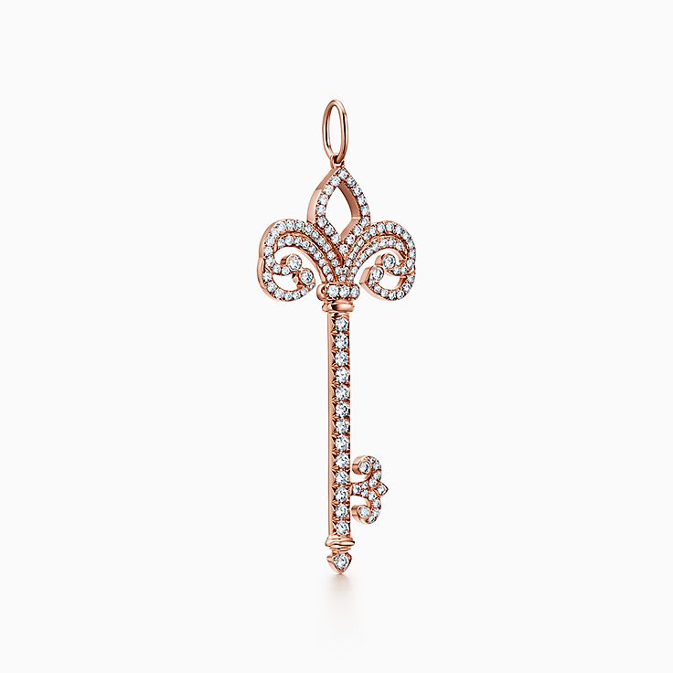 Tiffany Keys:Fleur de Lis Key Pendant