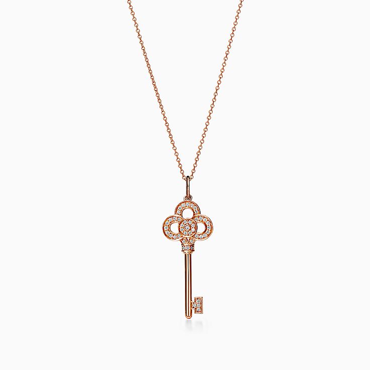 Tiffany and co discount lock and key necklace