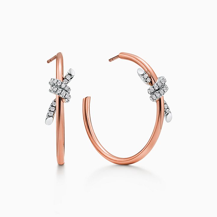 Tiffany Knot:Aretes circulares grandes
