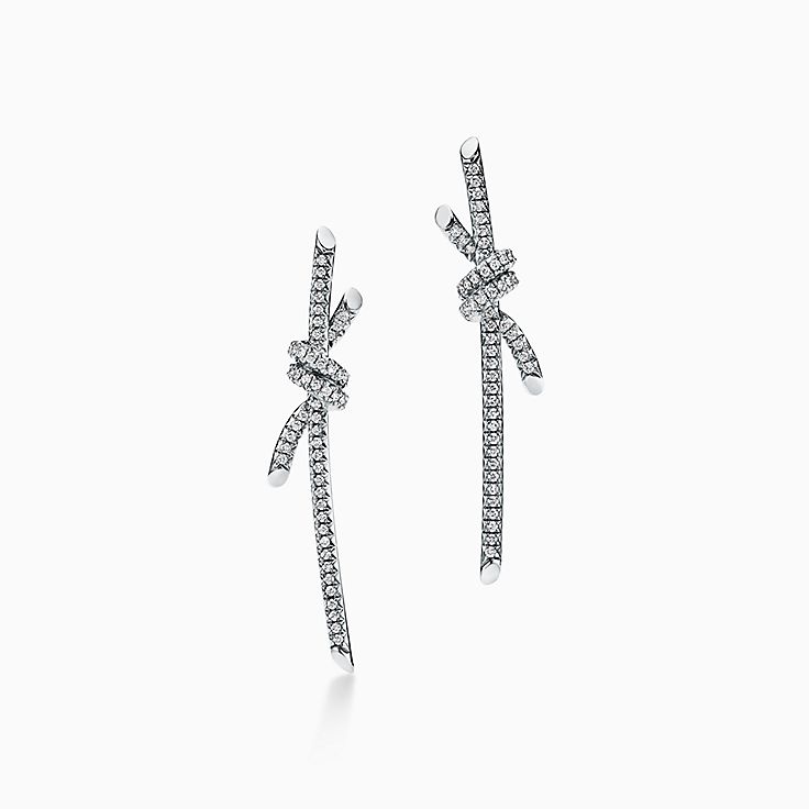 Tiffany Knot:Aretes colgantes