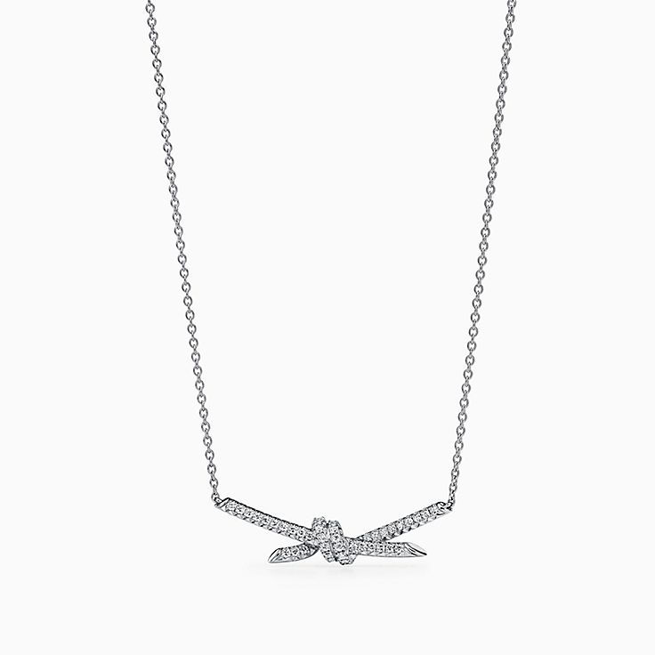 Tiffany & Co. 'tiffany Knot' Rose Gold Diamond Pendant Necklace | Tiffany  and co necklace, Diamond necklace tiffany, Diamond pendant necklace gold