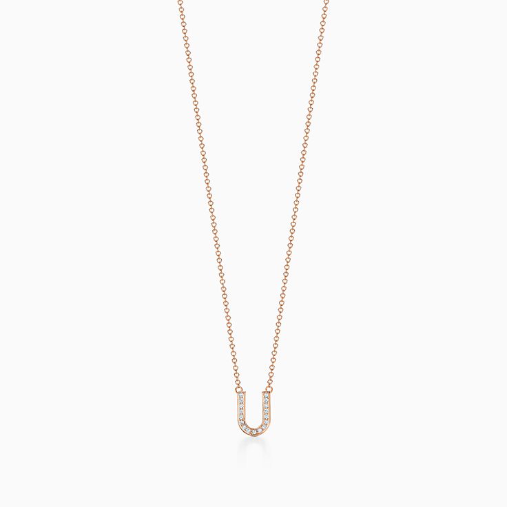 YUN RUO Trenday Letter V Pendant Necklace Rose Gold Color Titanium