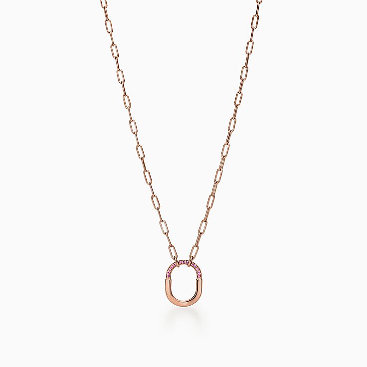 Tiffany & Co white gold x pink sapphire necklace – Luxe & Em