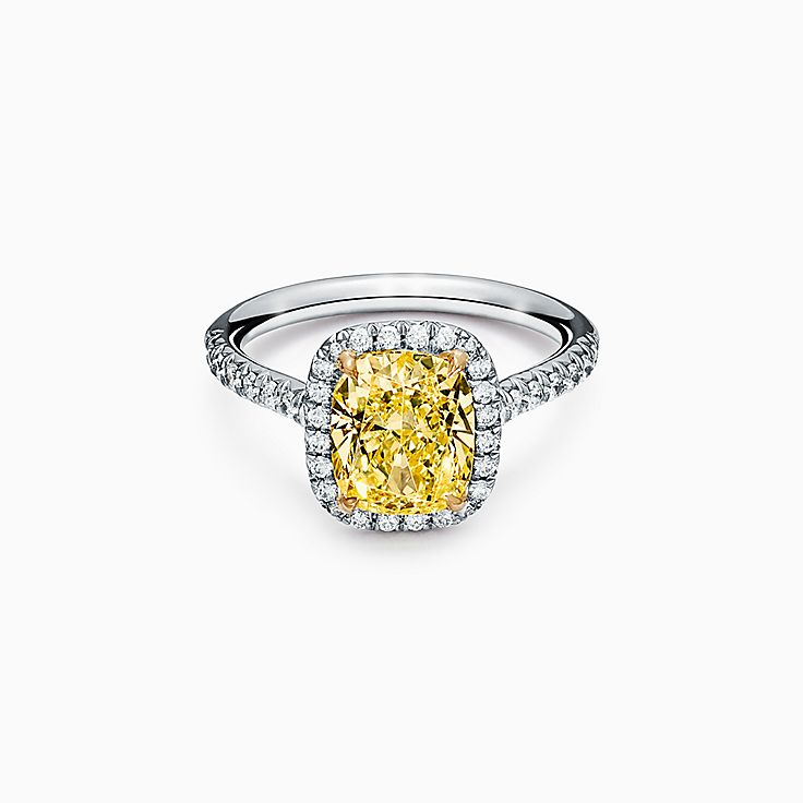 Diamond ring deals with yellow stone