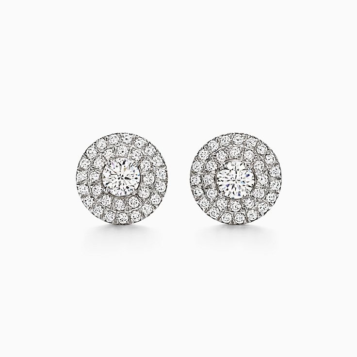 Tiffany & Co. Pair Of Diamond And Aquamarine Soleste Earrings Available For  Immediate Sale At Sotheby's