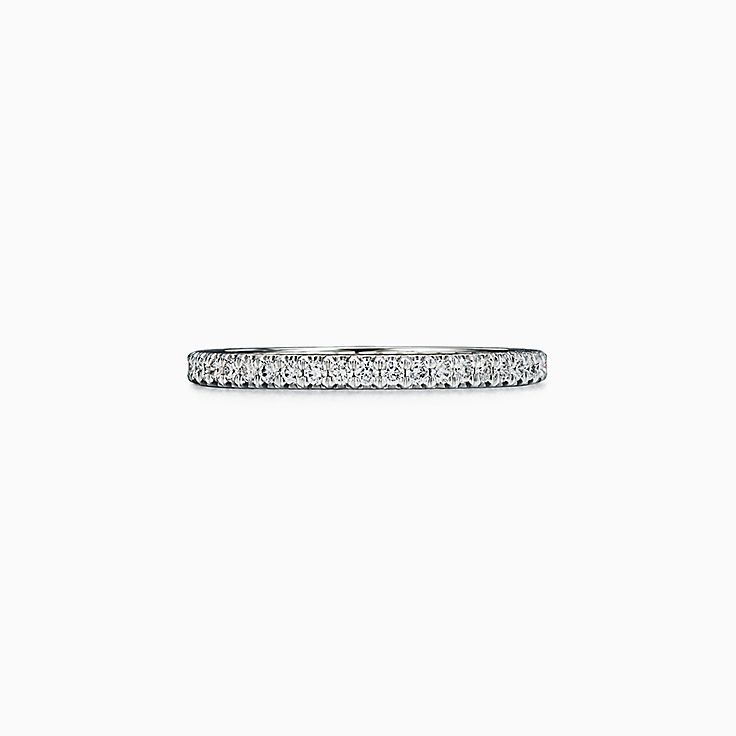 Platinum diamond deals wedding band