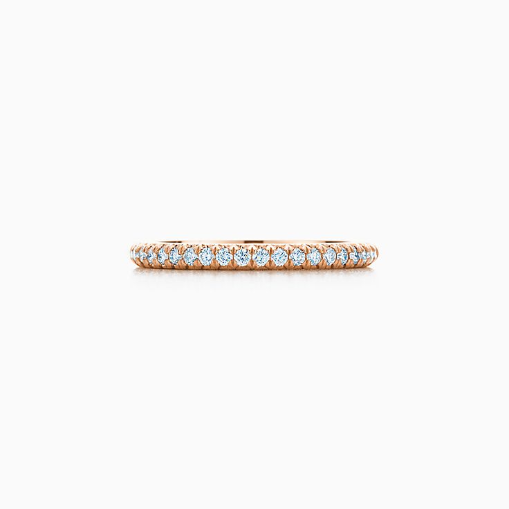 Diamond eternity store ring rose gold